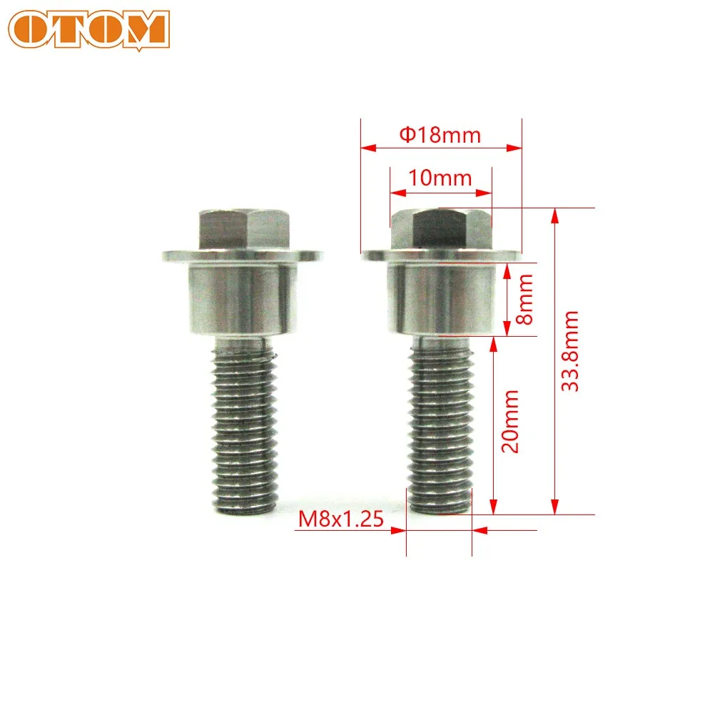 OTOM Motorcycle New Seat Bolt Rear Seat M8*33.8 Stainless Steel Cushion Screw For HONDA CRF250R 2014-2017 CRF450R 2013-2016 Part