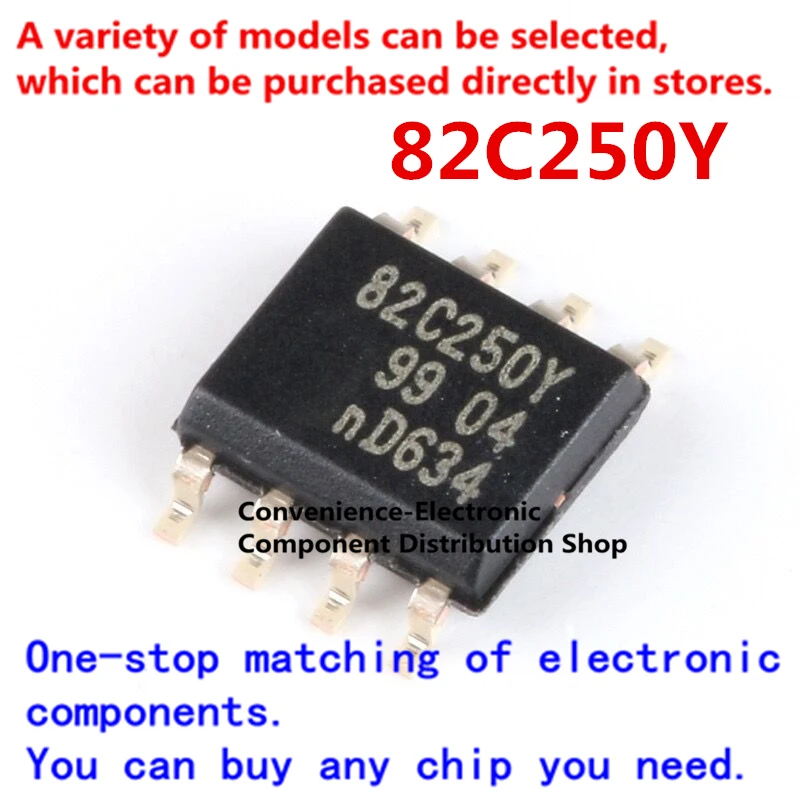 5PCS/PACK 82C250Y  PCA82C250Y SMD SOIC-8 PCA82C250T/YM SOP8 bus CAN transceiver chip