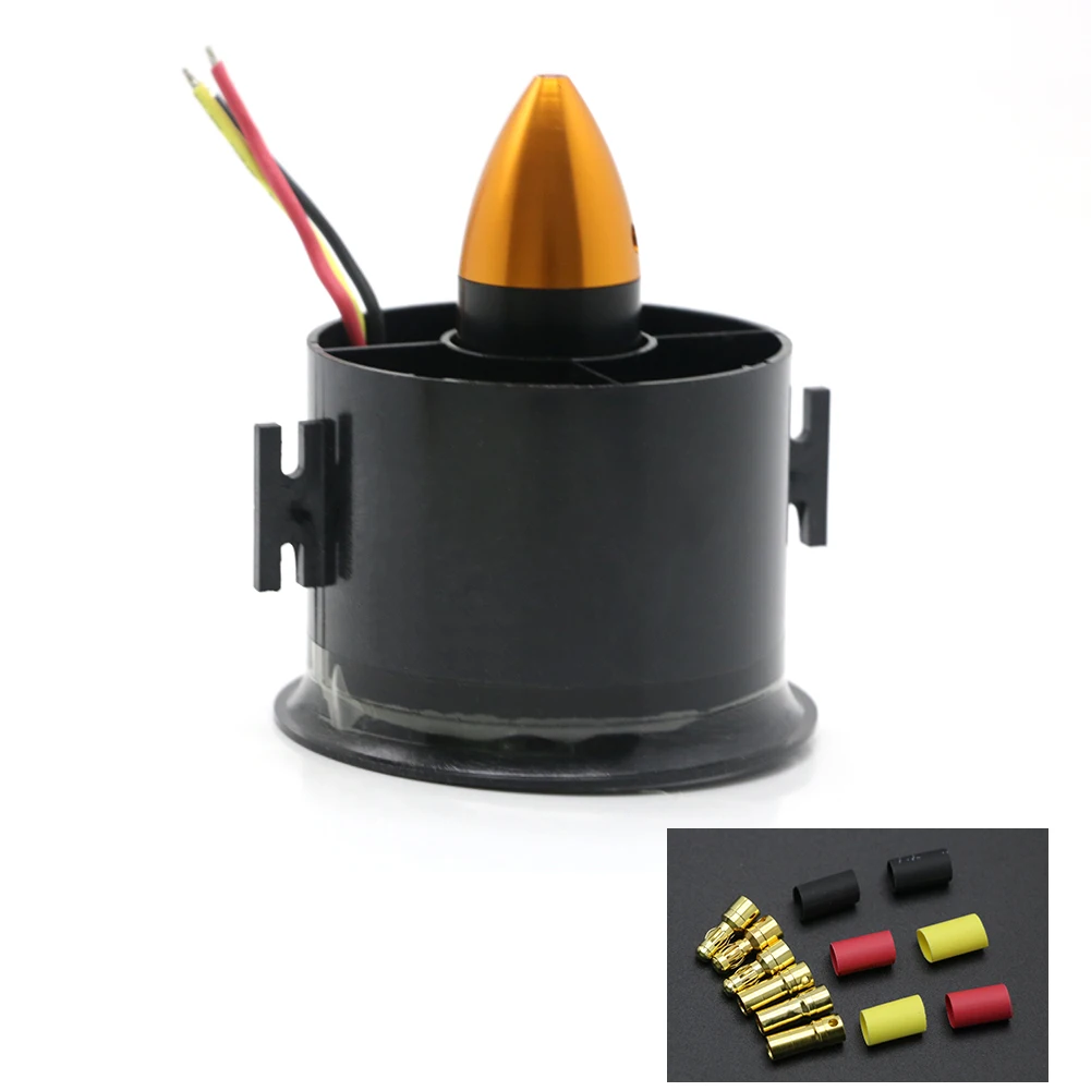 QX-MOTOR 70mm 6 Blades Ducted Fan EDF With 2822 3000KV Motor Brushless For RC Airplane Model Parts