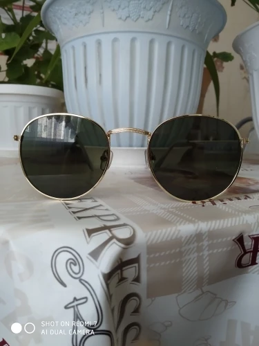 Retro owalne okulary przeciwsłoneczne damskie/męskie marka projektant vintage małe klasyczne okrągłe okulary przeciwsłoneczne na zewnątrz UV400 óculos De Sol Gafas — zdjęcie 4
