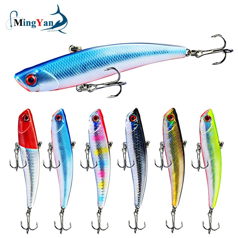 1pcs 9.5 Cm/23g Tough Fishing Lure VIB Rattlin Hook Fishing Sinking Vibration Rattlin Hooktion Bait Pencils Fishing Lure