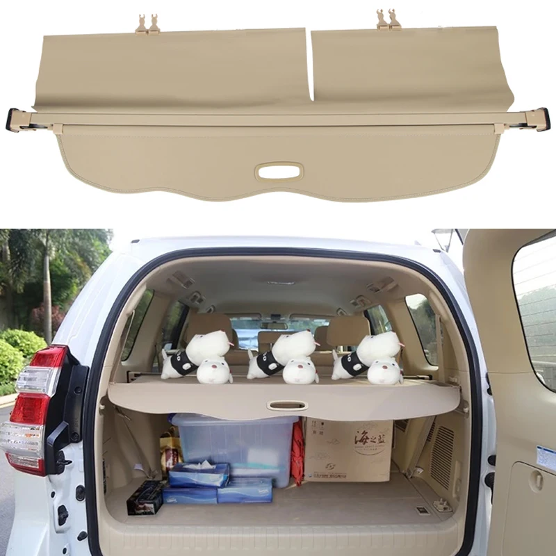 Trunk Parcel Shelf Cover for TOYOTA Land Cruiser PRADO 150 FJ150 2021 2020 2019 2018 10-17 Retractable Rear Racks Spacer Curtain