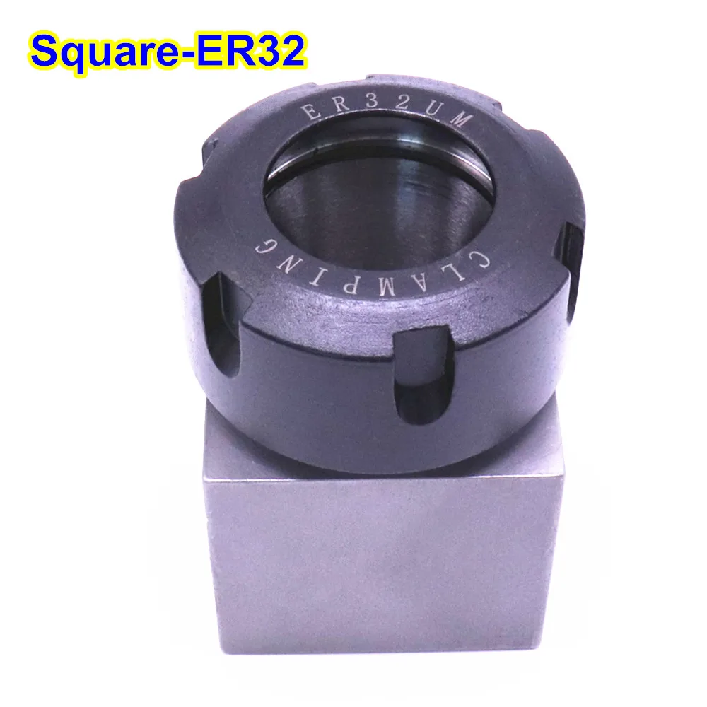 Imagem -05 - Praça Chuck Assento para Torno Cnc Aço Duro Primavera Collet Máquina de Gravura Perfuração do Furo Cruzado Chuck Block Er25 Er32 Er40 1pc
