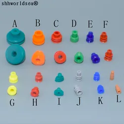 shhworldsea 12TYPE car connector waterproof ring/circle,waterproof plug,solid plug Silicone sheath,seal caps waterproof seals