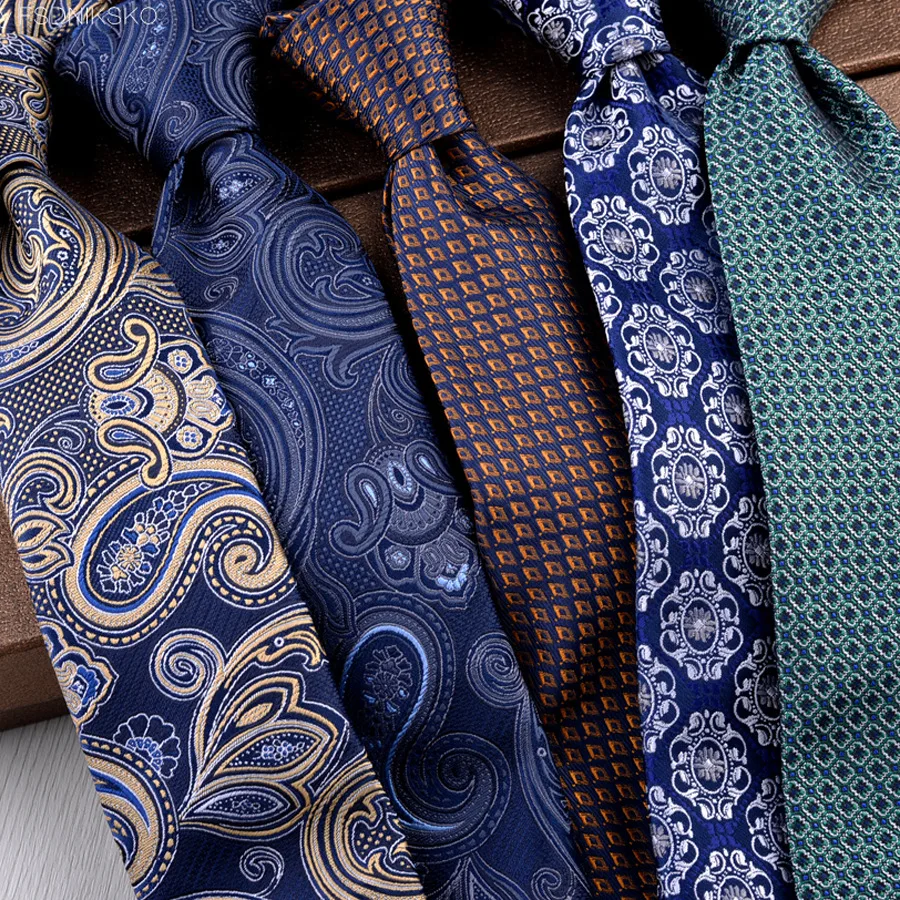 Men's Retra Classic Printed Geometric Floral Paisley Checked Multicolor Mens Ties Neckties Floral Printing Wedding Neck Ties