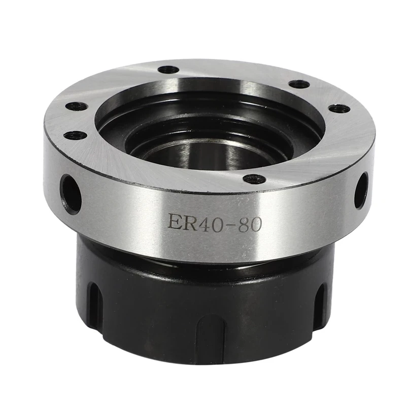 1pc 80mm/100mm Diameter ER40 Collet Chuck Accuracy Steel Fixing Chuck Holder for CNC Milling Table Machine Lathe Tool Holder