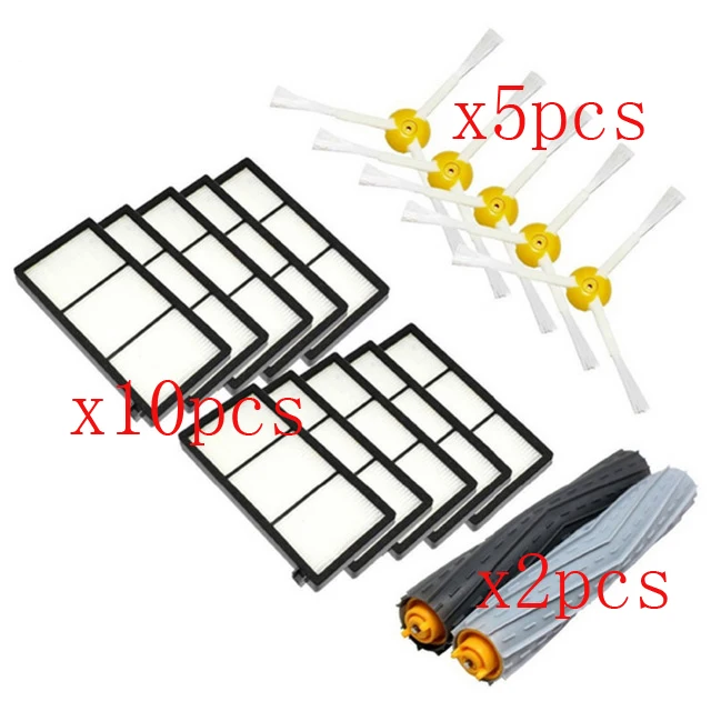 فرشاة مستخرج من الحطام عالية الجودة خالية من التشابك لآي روبوت رومبا 800 900 Series 870 880 980