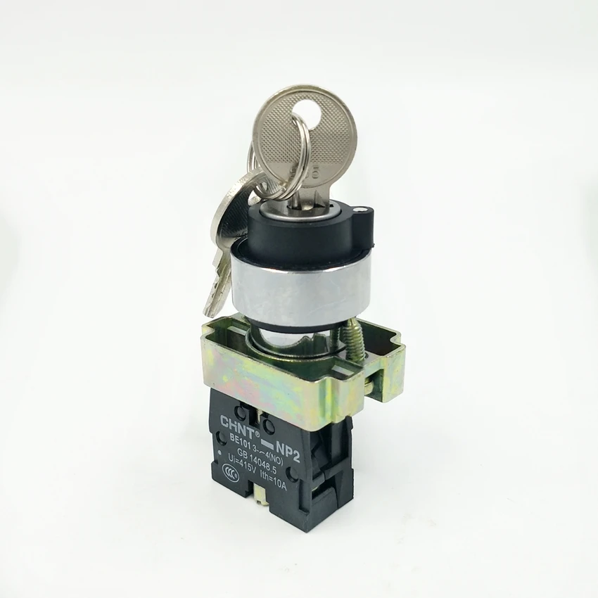 CHINT  Key Selector Switch NP2-BG21 1NO 2 Position 22MM Selector Switch with key XB2-BG21