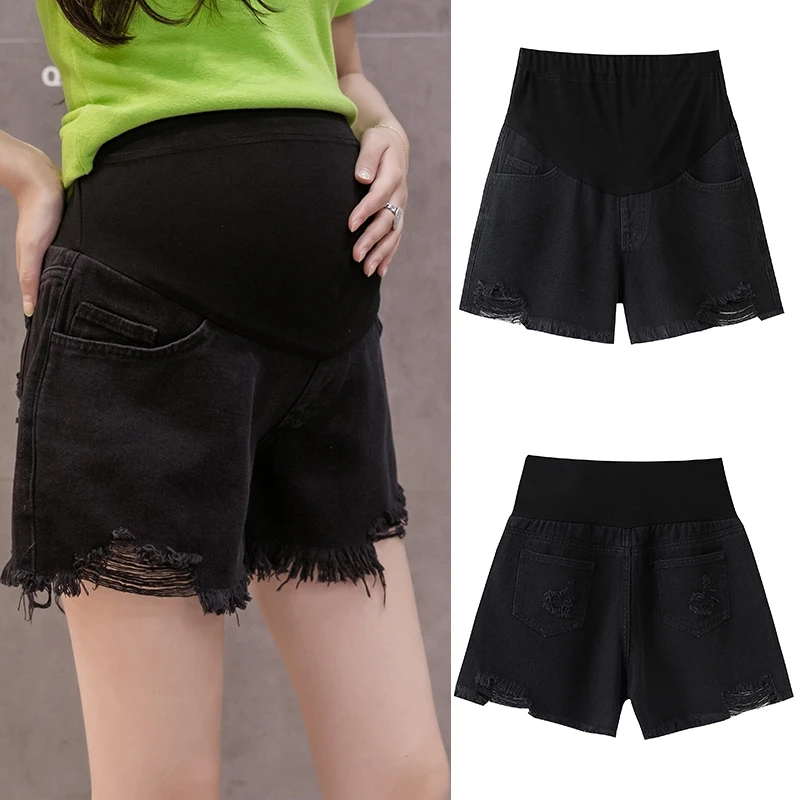 

Maternity shorts summer fashion outside denim shorts Summer thin pregnant belly lift pants summer clothes