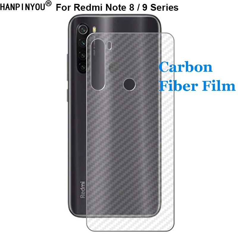 

For Xiaomi Redmi Note 8 9 8T 10X Pro 5G Durable 3D Anti-fingerprint Carbon Fiber Back Film Screen Protector (Not Glass)
