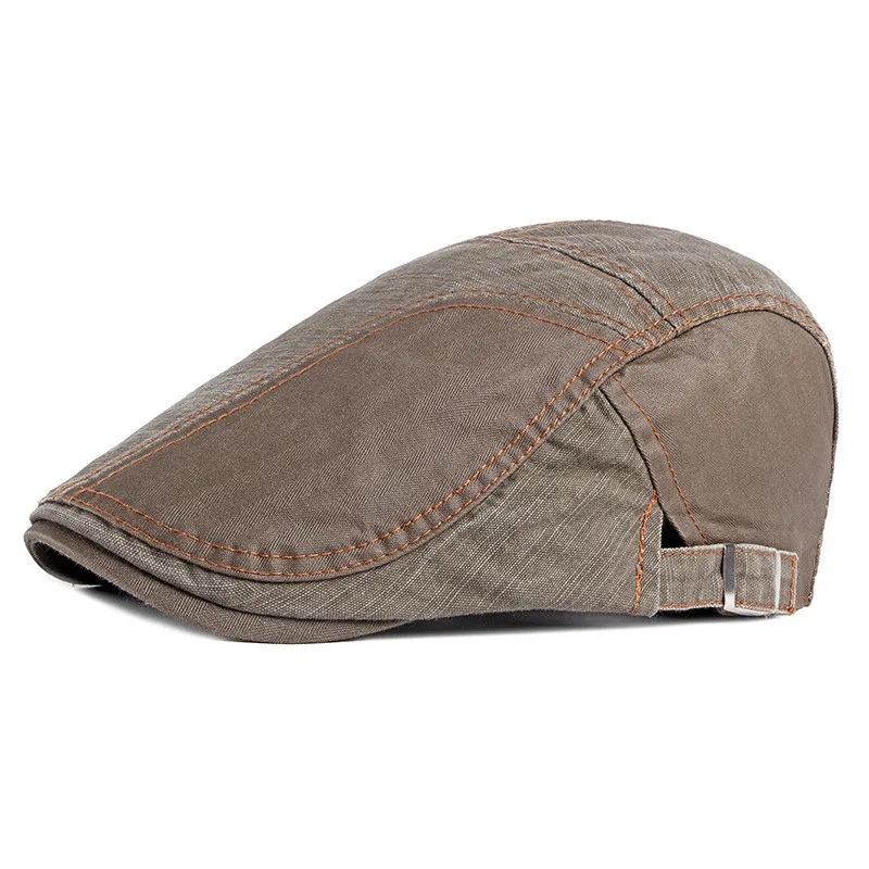 LDSLYJR Spring Autumn Cotton Patchwork Newsboy Caps Flat Peaked Cap Men and Women Painter Beret Hats 96