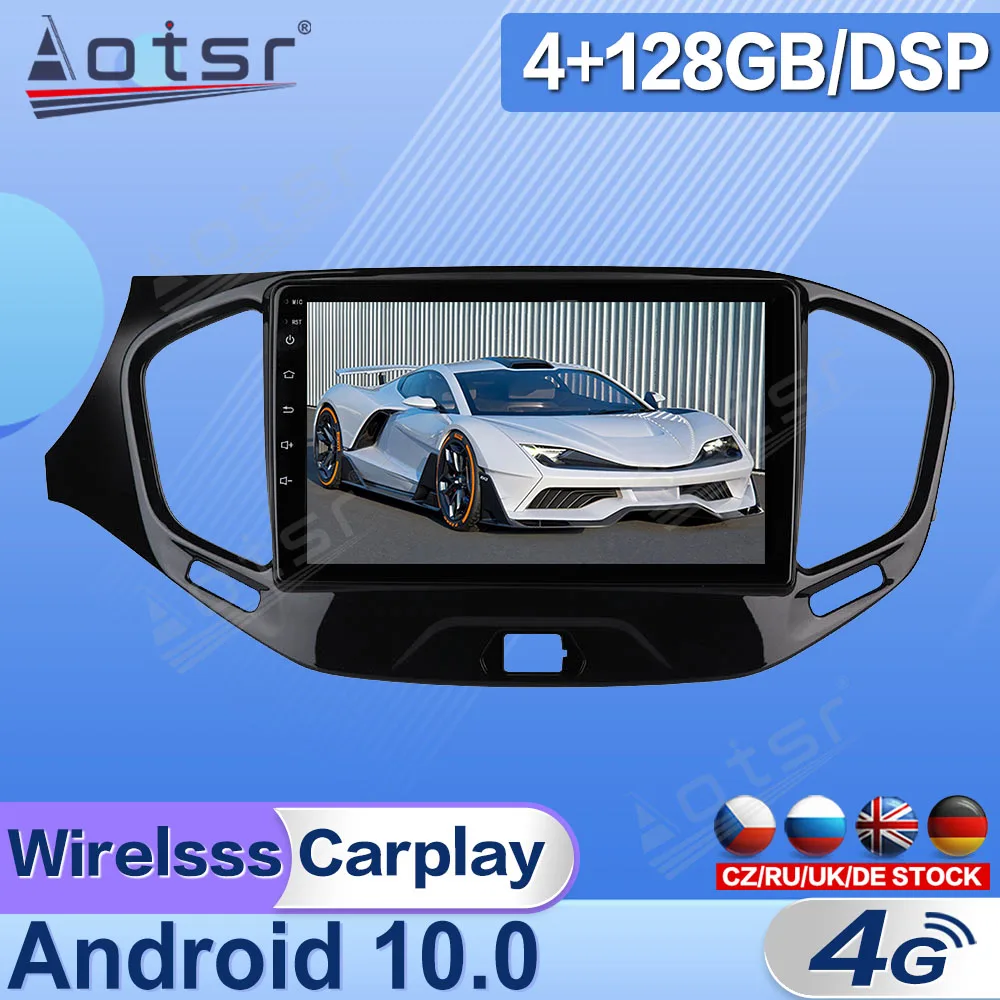 For LADA Vesta 2015 2016 - 2020 Car Radio Multimedia Video Player Android 10 Navigation GPS 2 Din Stereo Receiver Head Unit DSP