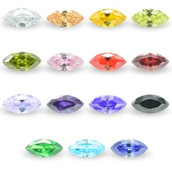 Marquise Shaped Loose Cubic Zirconia AAAAA CZ Stone 2x4mm~8x16mm Brilliant  for Jewelry Beads Wholesale