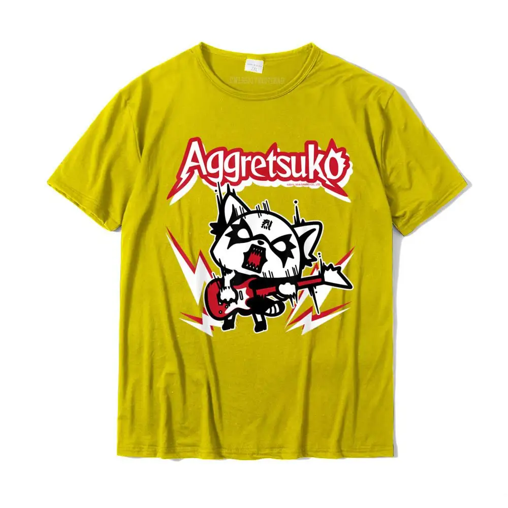 Aggretsuko Rocker Rage Tee Shirt Casual Custom Tops T Shirt New Design Cotton Men Top T-Shirts Plus Size