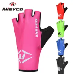 Pink Women Shockproof Sports Gloves Breathable Cycling Gloves Washable Half Finger Riding Motorcycle MTB Bicycle Non-slip Gloves