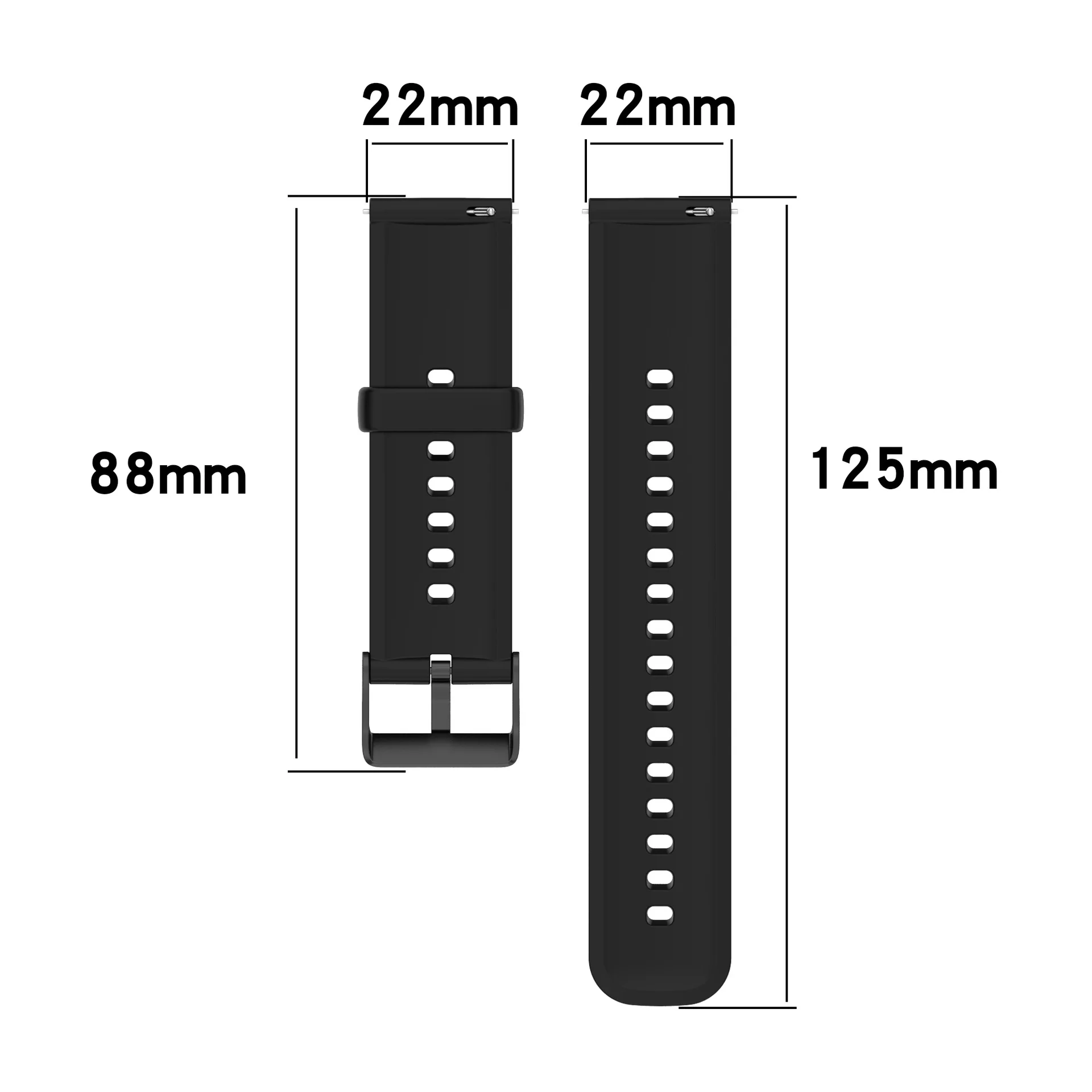 EasyFit 22mm Sports silicone strap For HUAWEI Watch 3 Pro/GT2 Pro/GT 2 Official style Bands For honor MagicWatch2 46mm Bracelet