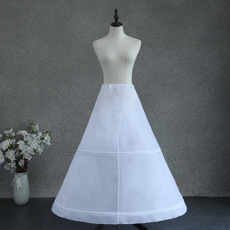 Nieuwe Collectie Witte Petticoats 1 Laag 2 Hoepel Petticoats Onderrok Baljurk Trouwjurk Ondergoed Jupon Sous Robe Volume