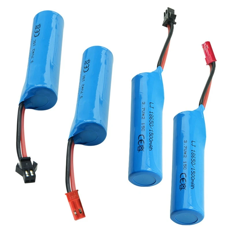 3.7V 1500mAh 18650 Battery For Rc Helicopter Airplanes Car Boat Gun Tank Toys Battery With charger 3.7v Li-ion battery JST