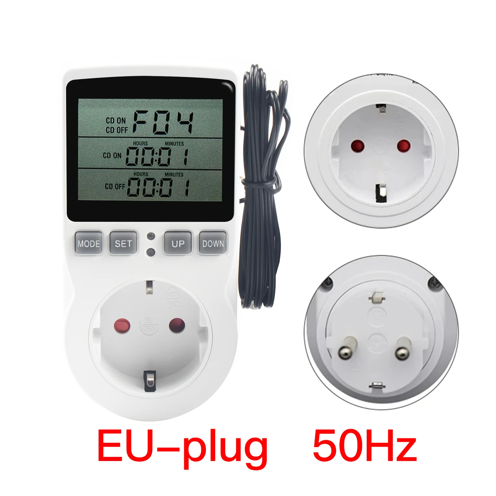 Interruttore timer digitale elettronico 220V controllo del tempo di temperatura presa timer da cucina EU FR AU UK US plug presa multifunzione