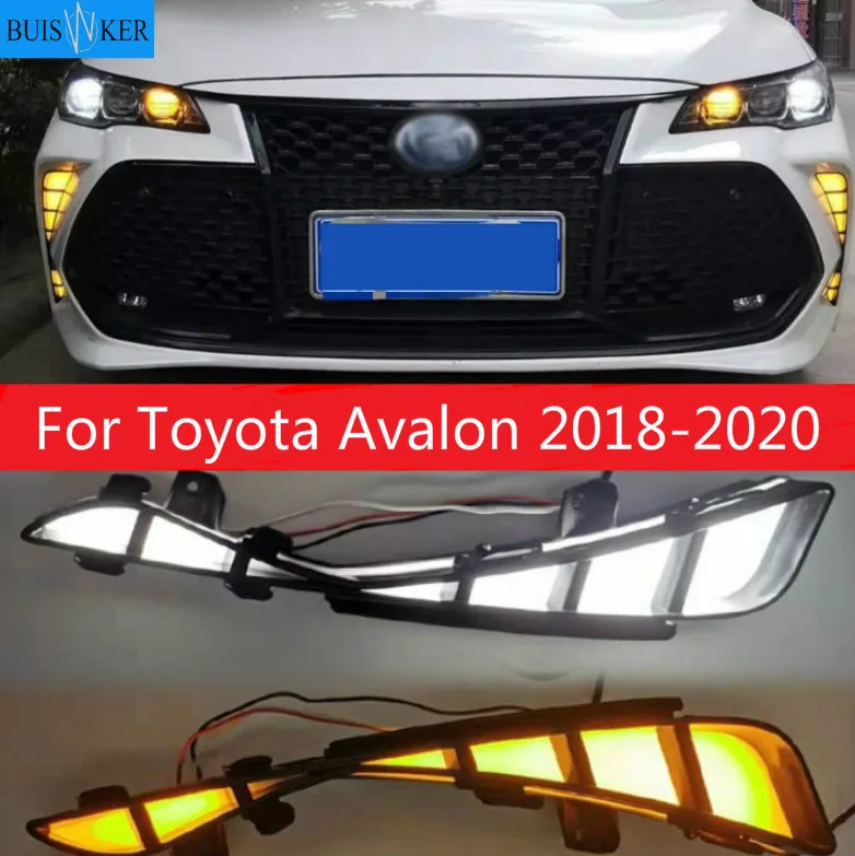 

Car bumper head light for Toyota Avalon daytime running light 2018~2020y DRL car accessories LED head lamp for Avalon fog lamp