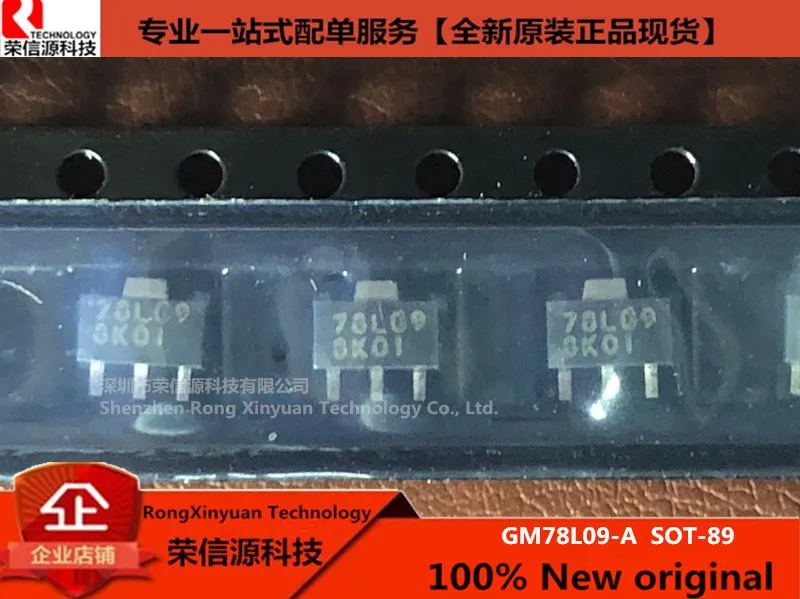 

20 PCS GM78L09-A 78L09 9V SOT-89 78L09-A NEGATIVE VOLTAGE REGULATOR 100% New original