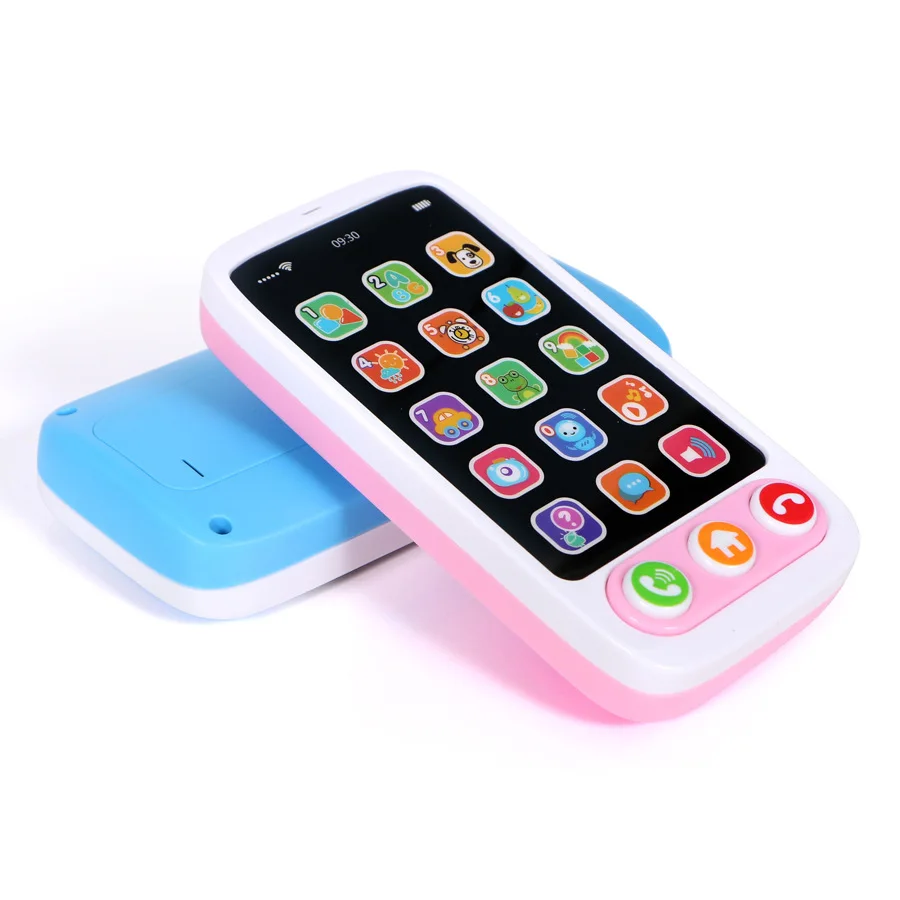 Téléphone portable intelligent pour enfants, téléphone portable électrique, jouet d\'apprentissage, musique, son, lumière, machine à dos, cadeau