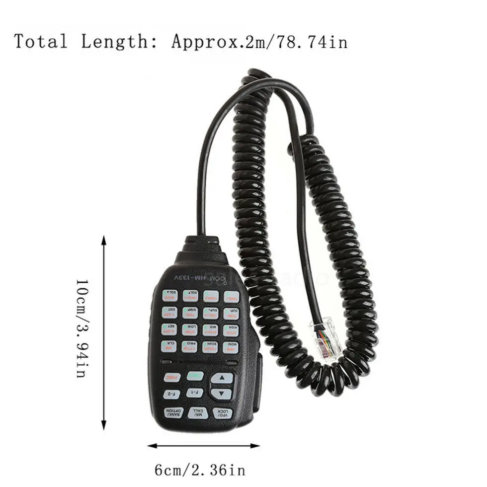 HM-133V 8Pin Mobile Car Transceiver Speaker Microphone for ICOM IC-2200H 2720 2820H 2100H 7000 E2820 Ham Amateur Radio Mic