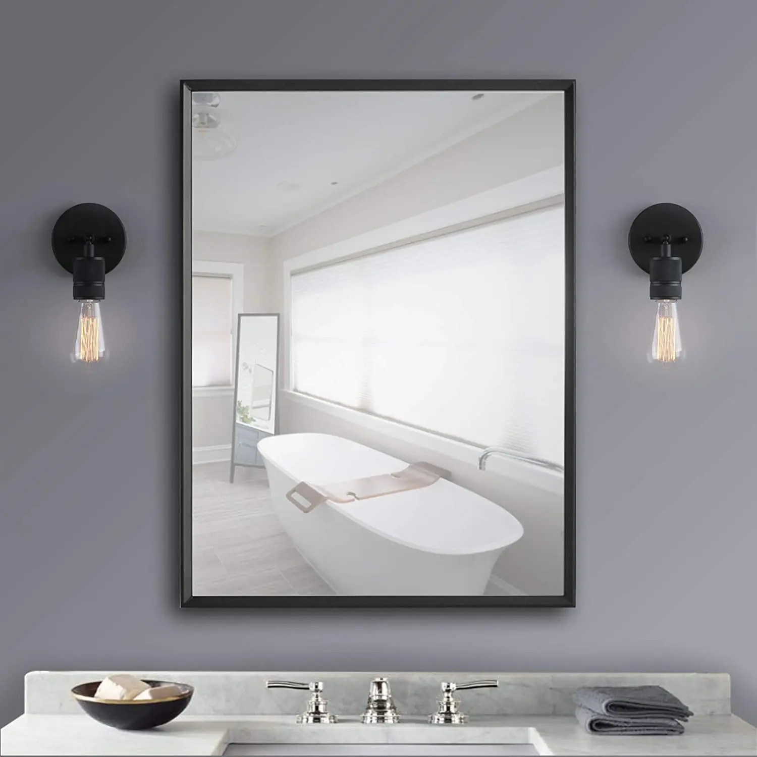 Permo Minimalist Single Socket 1- Light Wall Industrial Wall Sconce Vintage Metal Wall Light