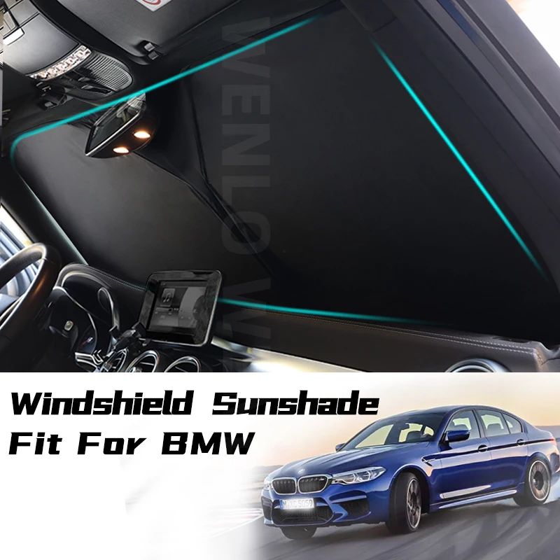 Car Interior Windshield Sunshade Anti-UV Cover For BMW 1 2 3 5 6 Series F10 F18 F20 F30 F31 E60 E90 G28 G32 Window Sun Protector