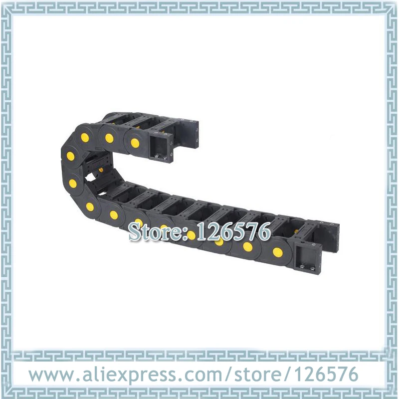 

1m bridge type enhanced Drag chain inner 45*75mm cable chain yellow dot pin nylon towlline with end connector