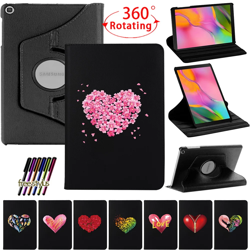 For Samsung Galaxy Tab A 10.1 Inch T510 T515 Case,360 Degree Rotating Stand Tablet Cover for Tab A 10.1 SM-T510 SM-T515