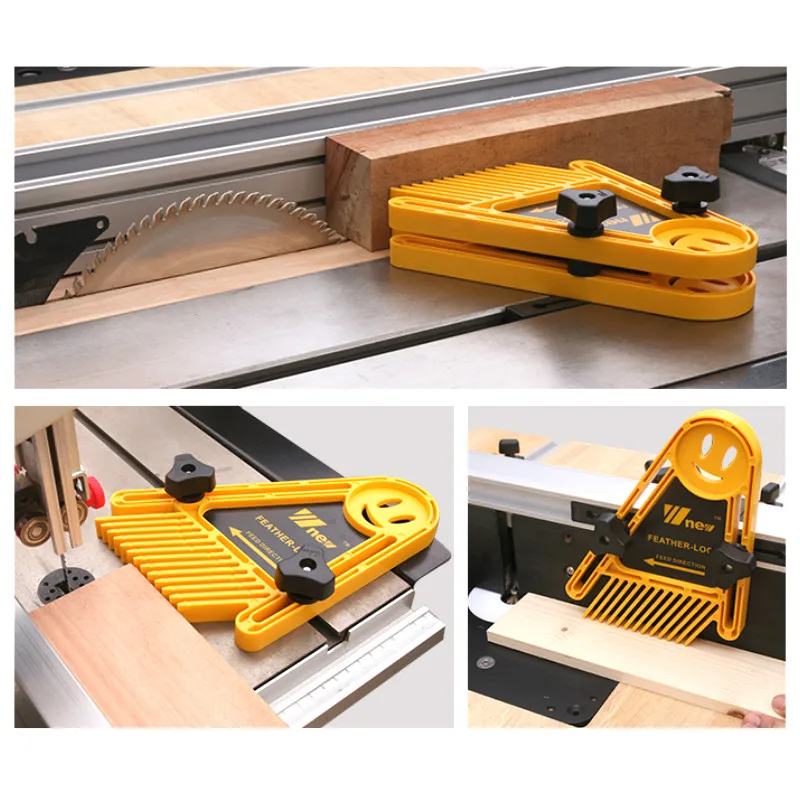 New Feather Loc Board Set Woodworking Engraving Machine Double Feather boards Miter Gauge Slot Router Table Saws