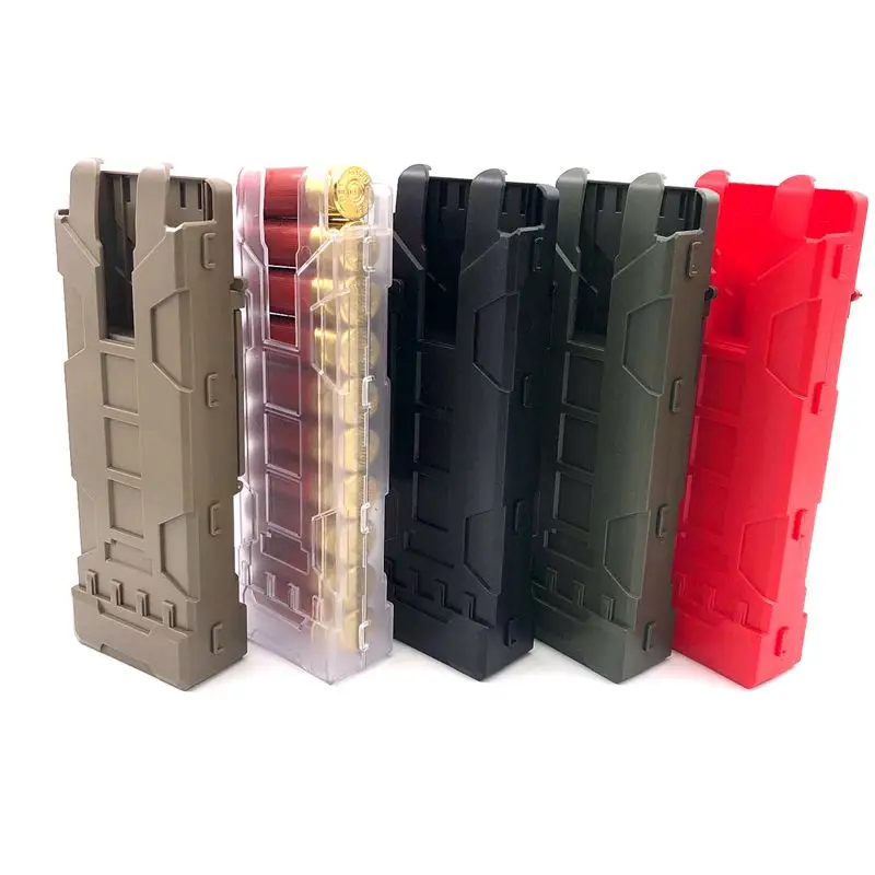 Tactical Shotgun Ammo Magazine etui 10 rund przeładuj uchwyt Molle Mag etui na 12 Gauge Magazine Ammo nabój Holder