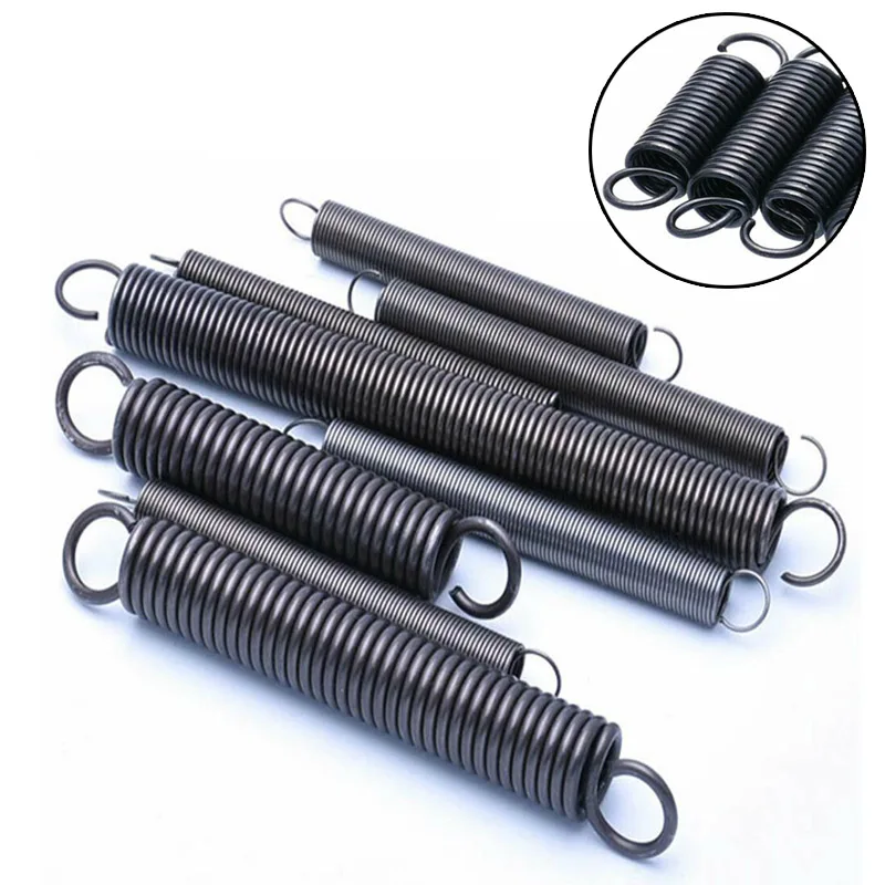 5 Pcs 1/1.2 Spring Open Hook Tension Springe Pullback Springs Coil Extension Springi Draught Sprisng Wire Muelles Y Resortes