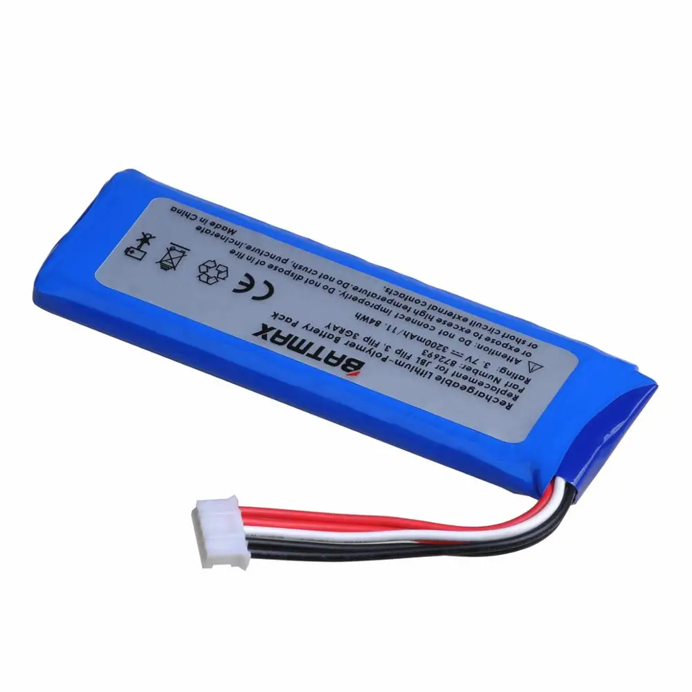 3.7v 3200mAh GSP872693 Battery for JBL Flip 3 JBLFLIP3GRAY GSP872693