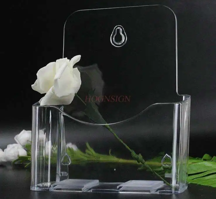 A5 Single-Layer Map Catalogus Display Plank Transparante Wand Gemonteerde