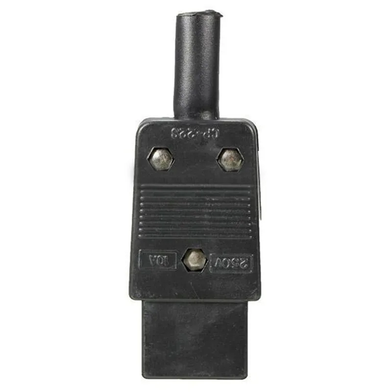 Conector fêmea iec 320 c13 5 peças, adaptador de tomada 3 pinos soquete cabo de alimentação conector reutilizável