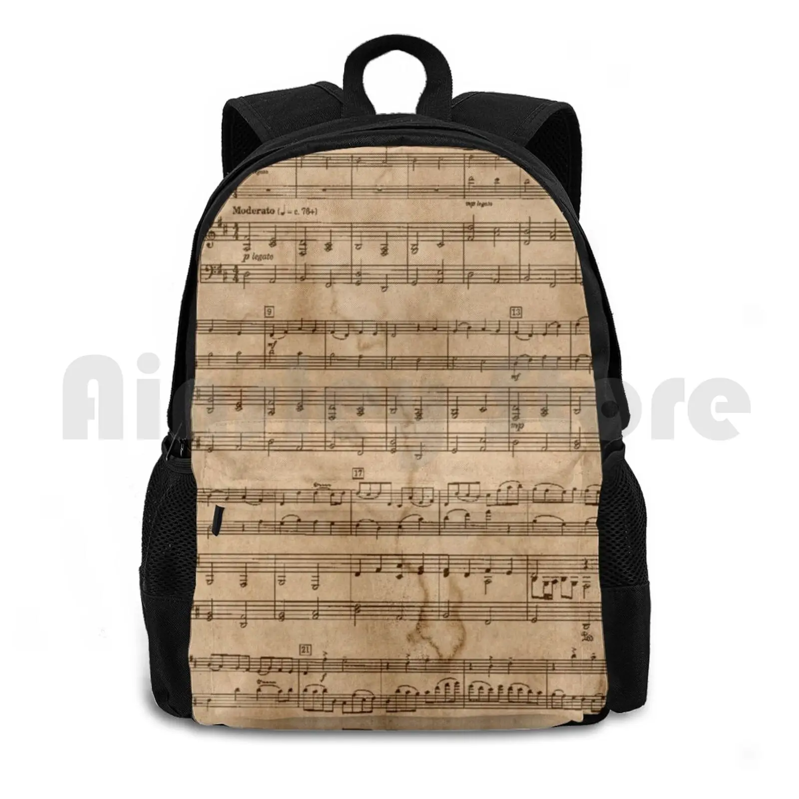 Pachelbel's Canon Outdoor Hiking Backpack Riding Climbing Sports Bag Music Sheet Music Music Note Music Notes Musical Musical