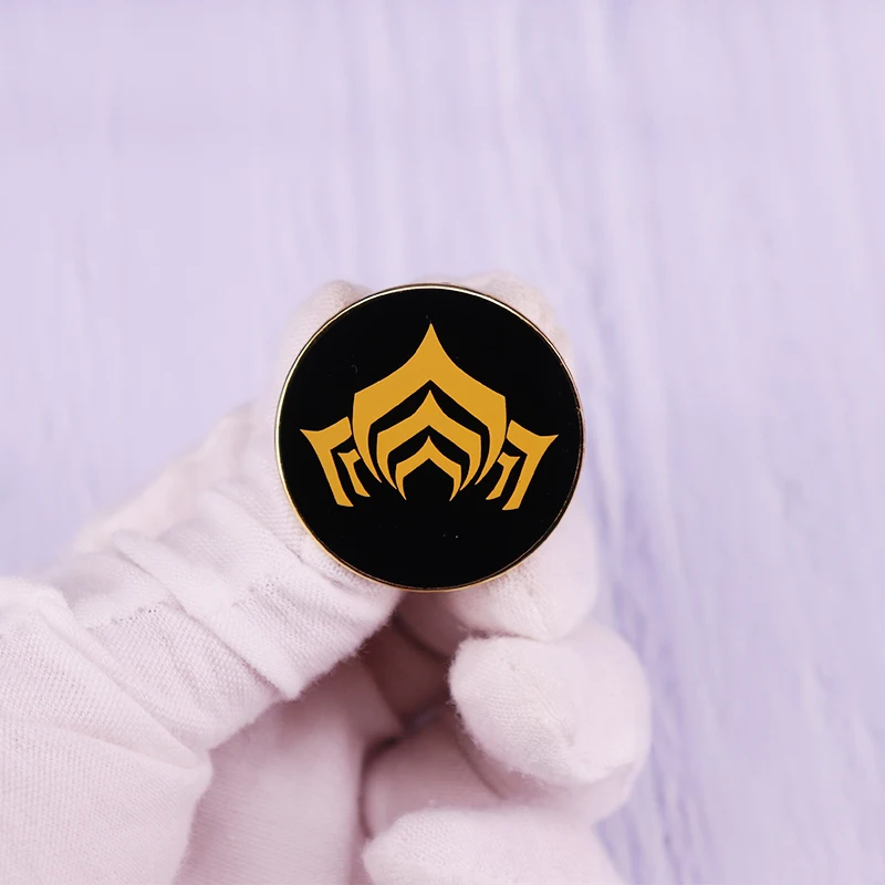 الذهب Warframe دبوس دبوس شارة مجوهرات الأزياء الإكسسوار