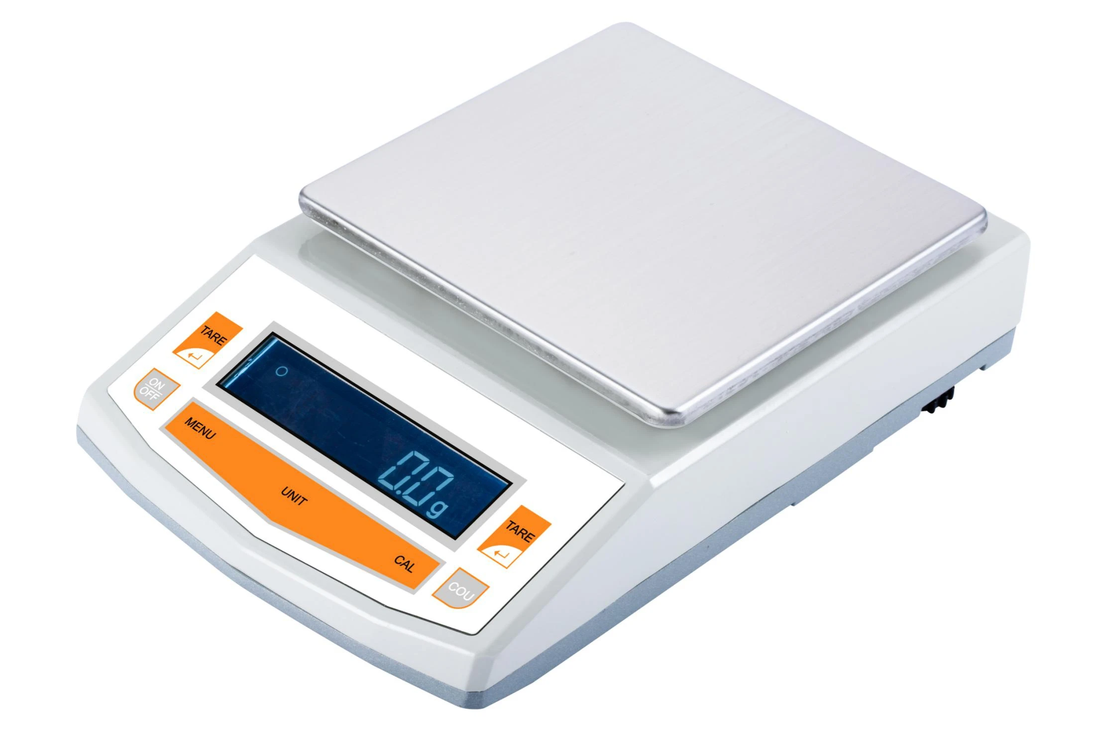 Square Pan LED display electronic balance laboratory scale 0.1g 2000g precision