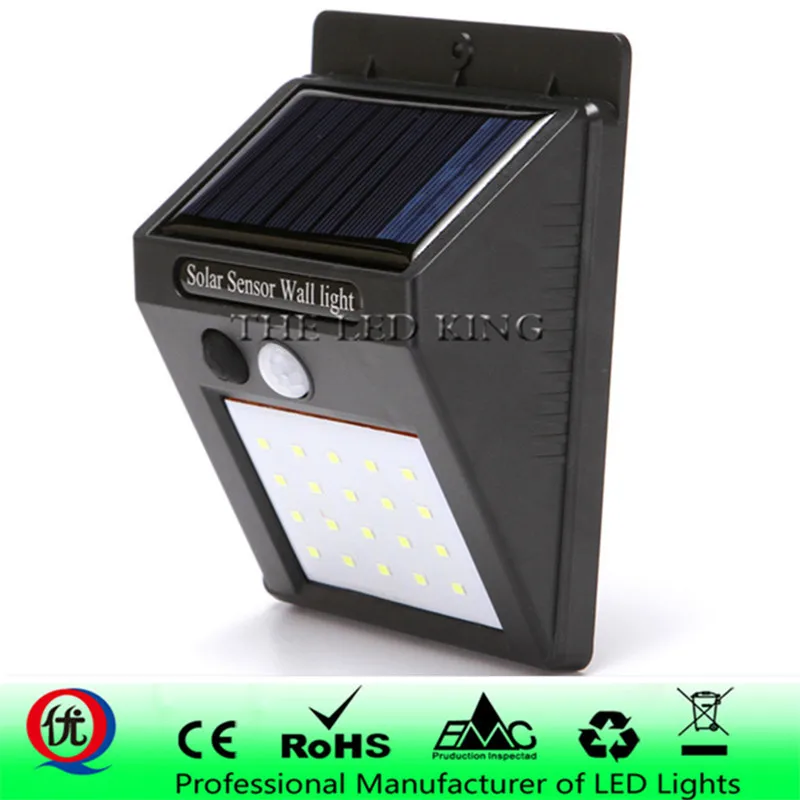 

Outdoor 30 LEDs Solar Powered Light Lamp PIR Motion Sensor 3 Modes Waterproof Street Night Lamp Wall Light for Garden Decoration