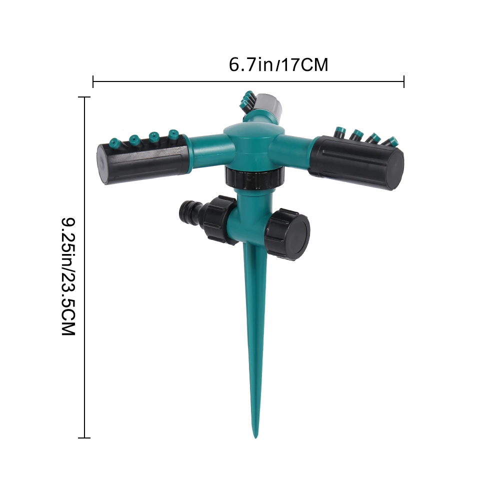Water Sprinklers Automatic 360 Rotating for Garden ABS Lawn Sprinkler Sprinklers Lawn Irrigation Garden Water Spray Device D30