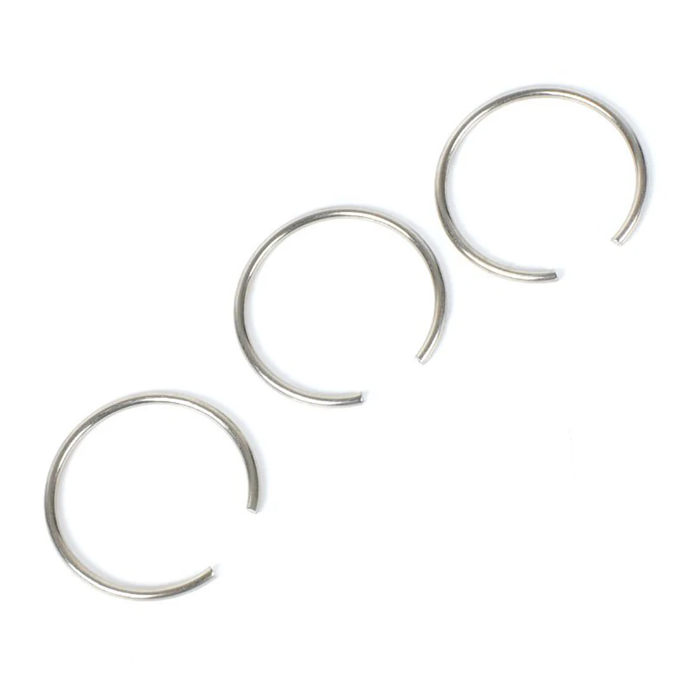 10Pcs Wire Diameter φ1.5mm SUS304 Stainless Steel Round Wire Snap Rings for Hole Retainer Circlips for Shaft OD=12.5mm~85mm