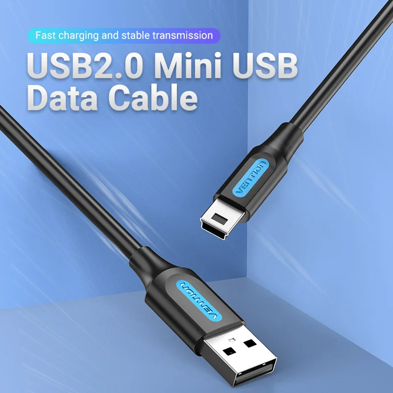 Przewód USB Mini do USB szybki Mini kabel ładowarka danych do MP3 MP4 odtwarzacz wideorejestrator samochodowy GPS aparat cyfrowy HDD Mini USB 1m 3 m