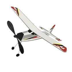 Elastic Powered Rubber Band Wind-up Plane  Toy Outdoor Flying Aircraft