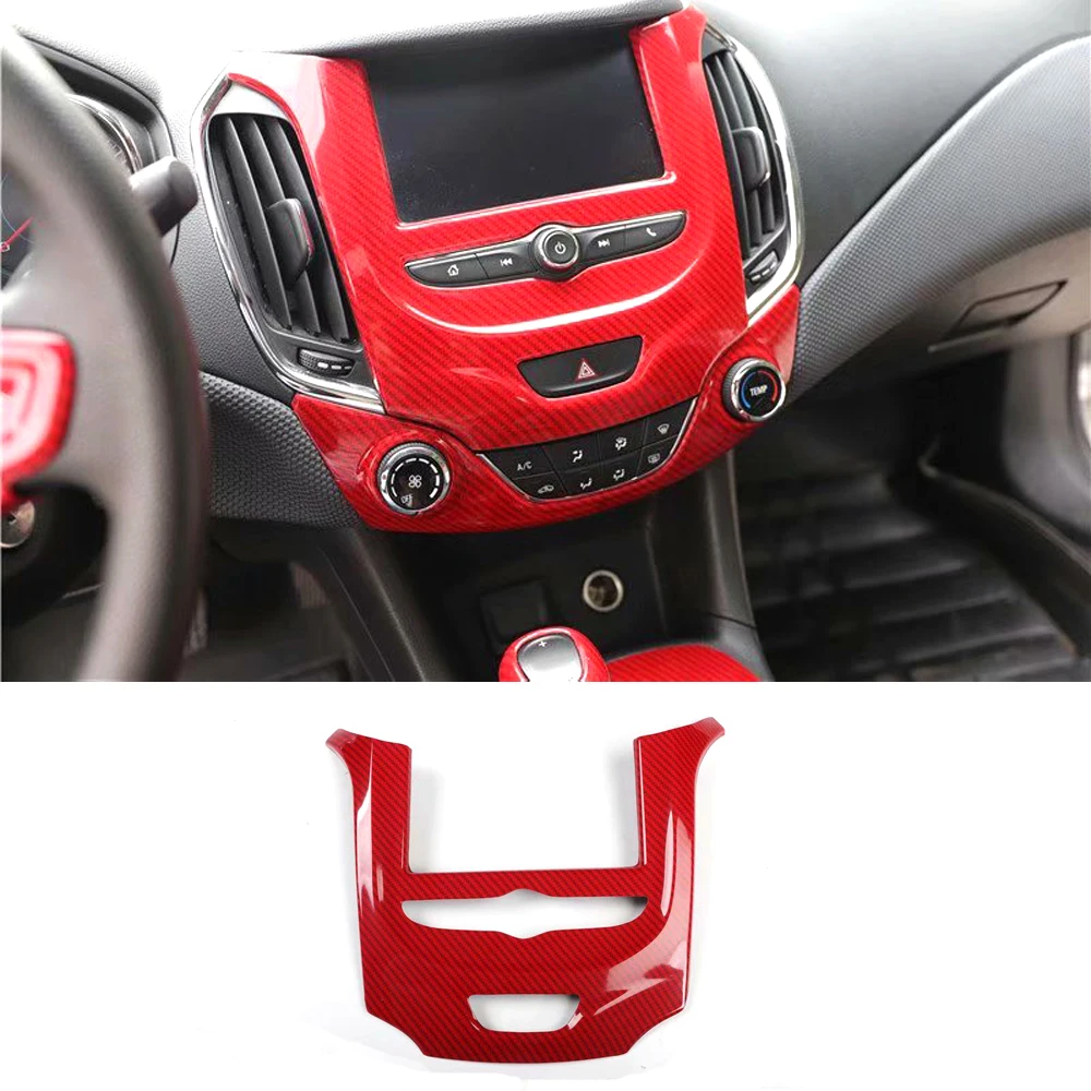 Car Dashboard Central Console Cover Frame Sticker For Chevrolet Cruze 2017 2018 2019 Interior Auto Accessory Styling