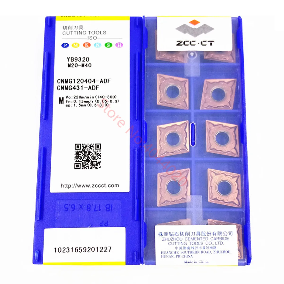Inserção do Carboneto Zcc.ct Cnmg120404 Cnmg120408 Cnmg120412-adf Yb9320