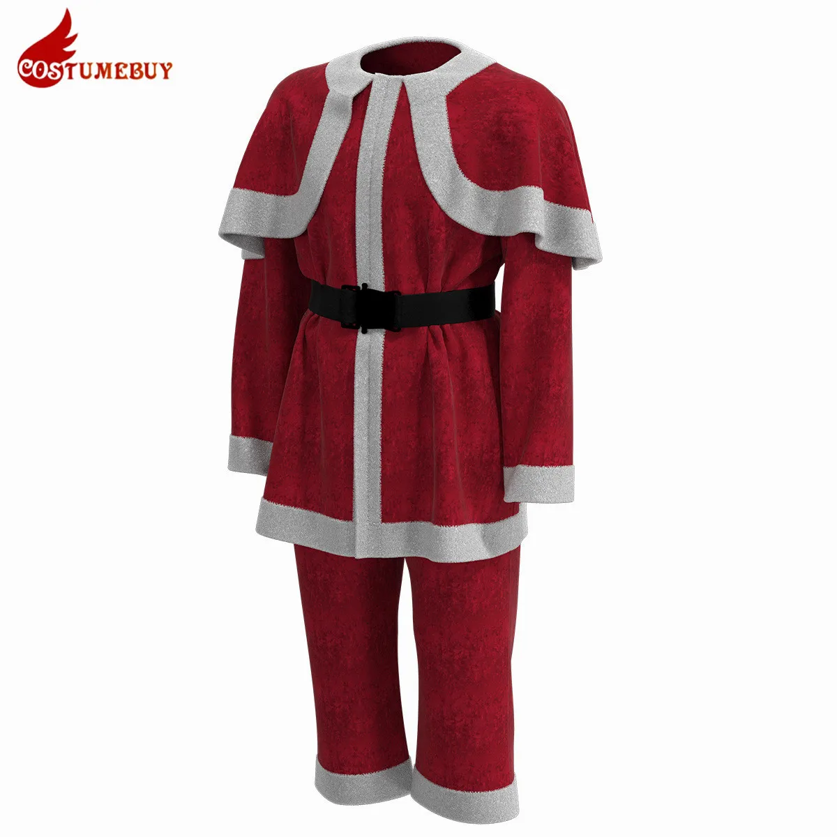 Senhoras natal cosplay traje de veludo pele com capuz manto fantasia vestido, homem papai noel terno inverno capa com chapéu