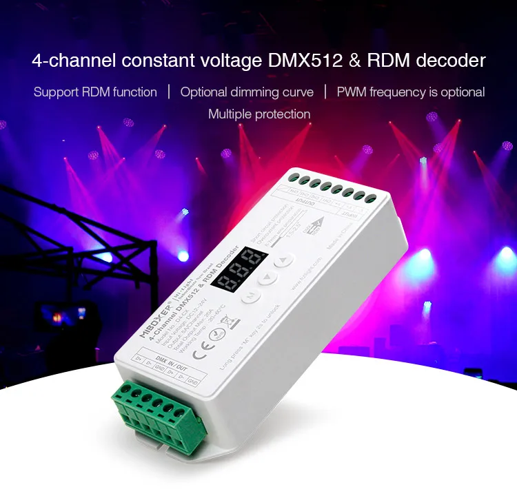 DC12-24V D1-CX D2-CX D3-CX D4-CX D5-CX 1 2 3 4 5 Channel Constant Voltage DMX512 RDM Decoder 1CH 2CH 3CH 4CH 5CH for LED light