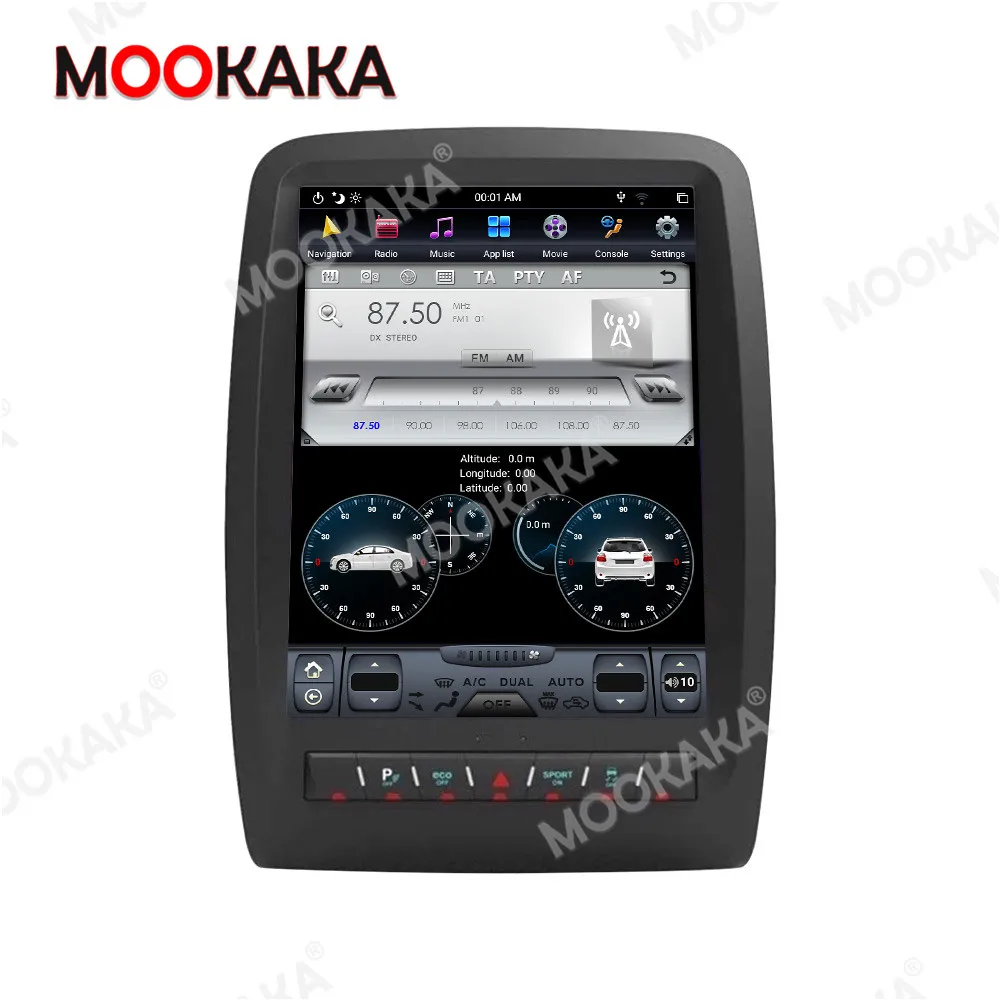 For Dodge Durango 2012 -2019 Tesla style Android 9.0 car GPS Navigation radio tape recorder head unit Multimedia player